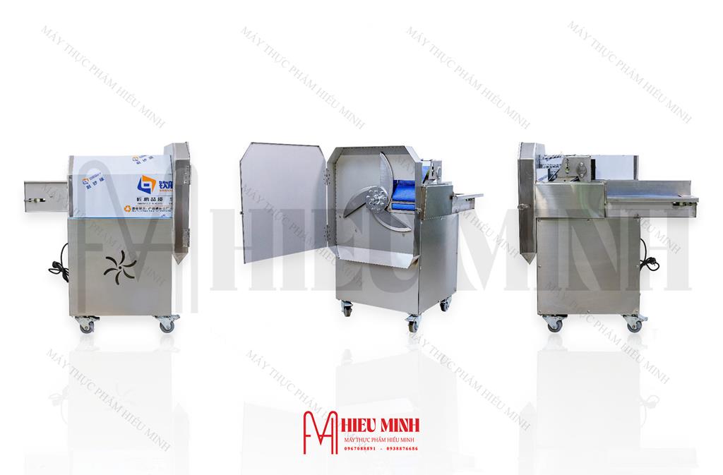 Máy thái rau củ băng tải YQC804 Máy Thái Rau Củ YQC804 (Ảnh thực tế Hiếu Minh)