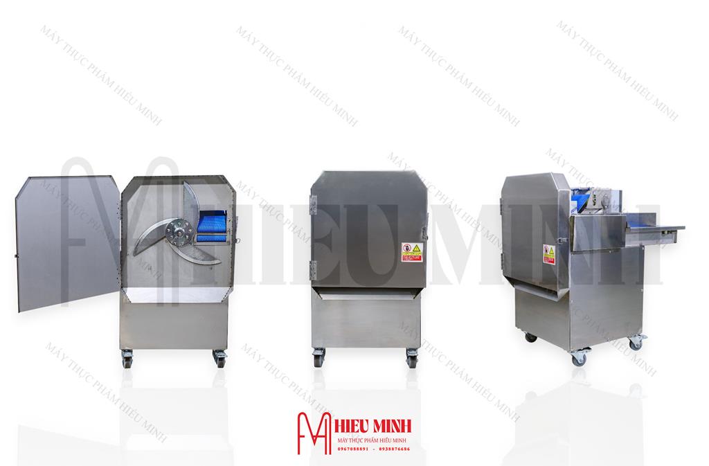 Máy thái rau củ băng tải YQC804 Máy Thái Rau Củ YQC804 (Ảnh Thực Tế Hiếu Minh)